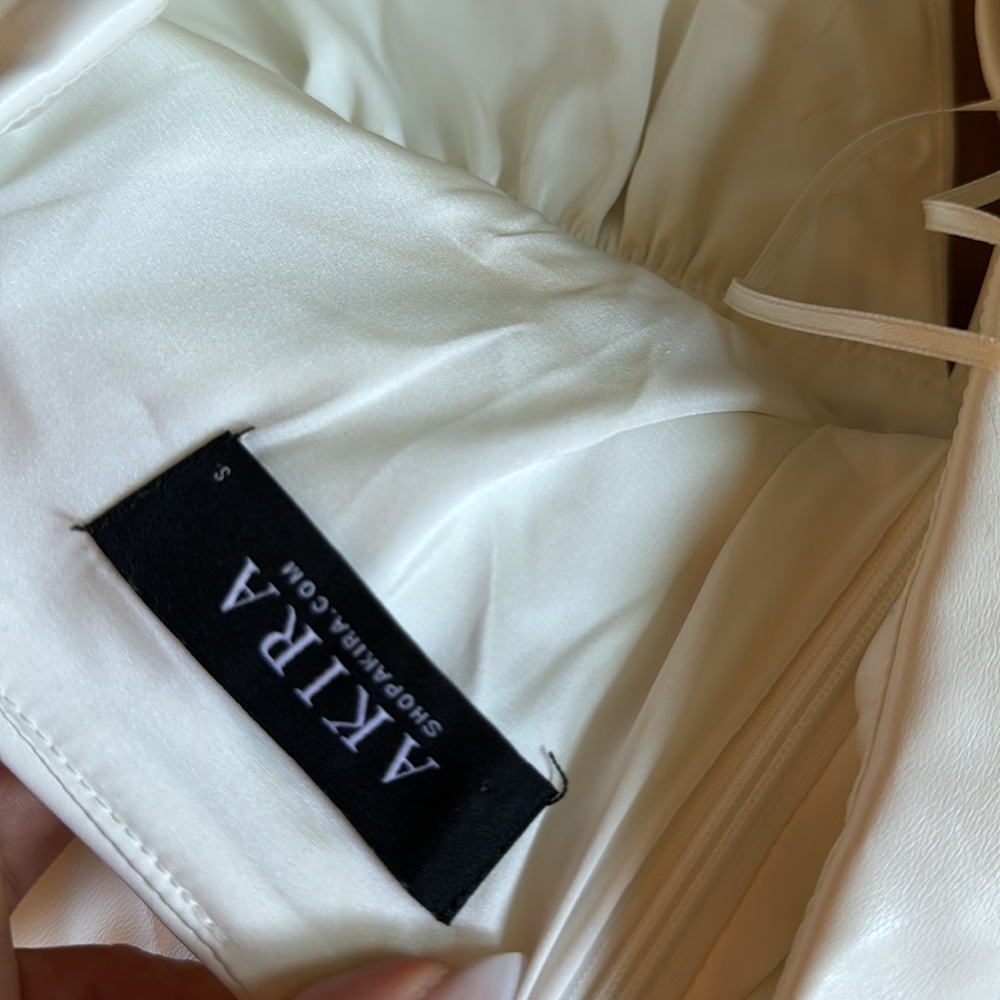 Akira White Flower Halter Dress - Picture 7 of 8